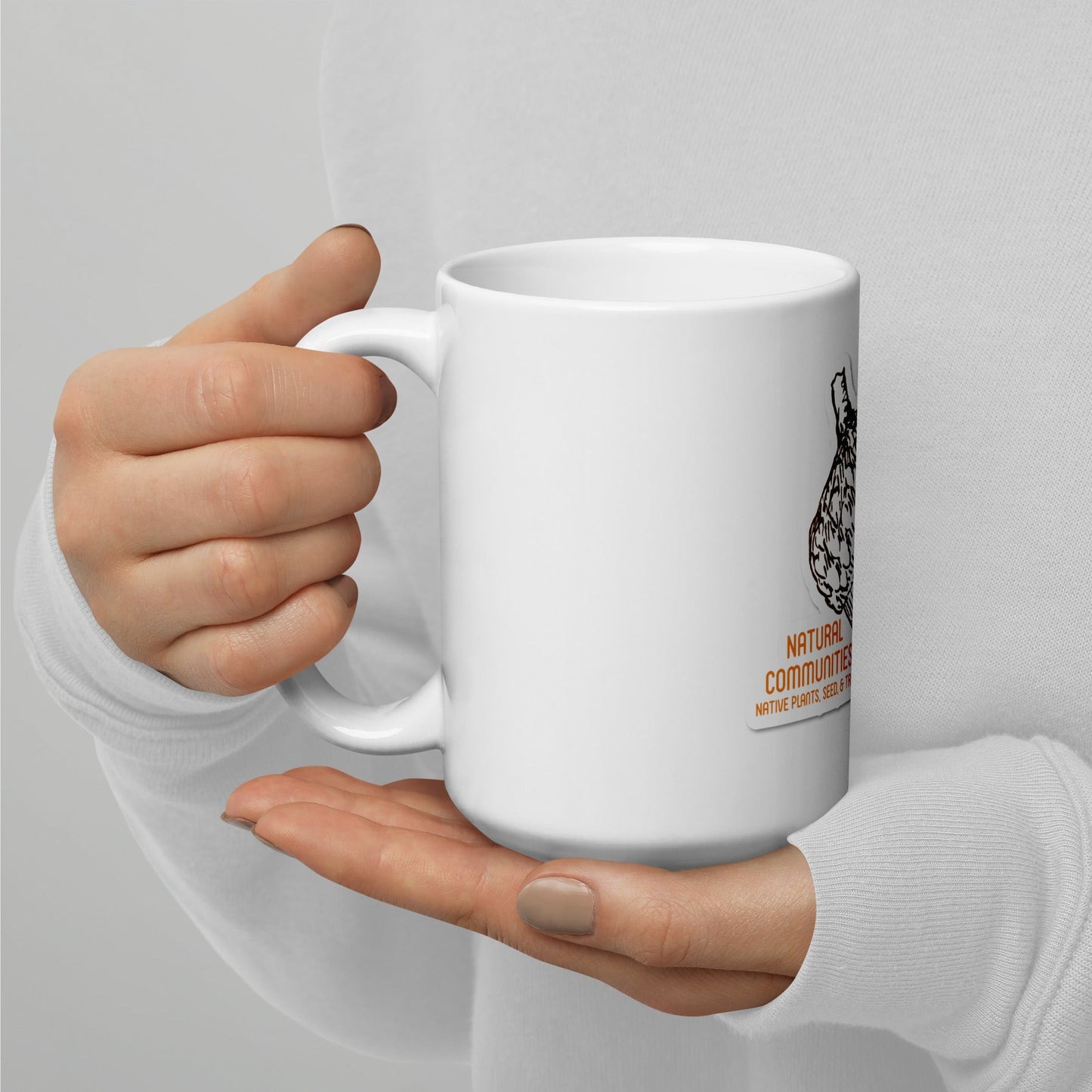 Native Plant Nut White Glossy Mug