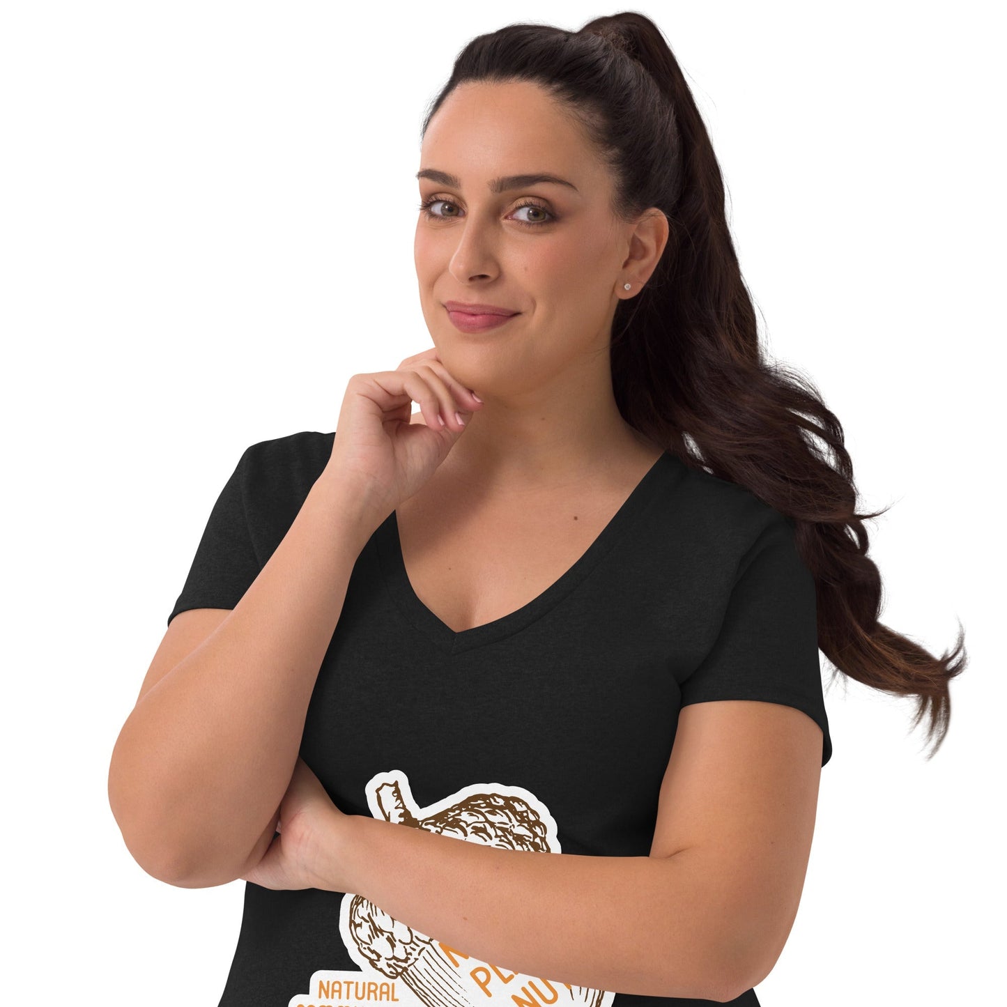 Native Plant Nut Women’s recycled V-neck T-shirt