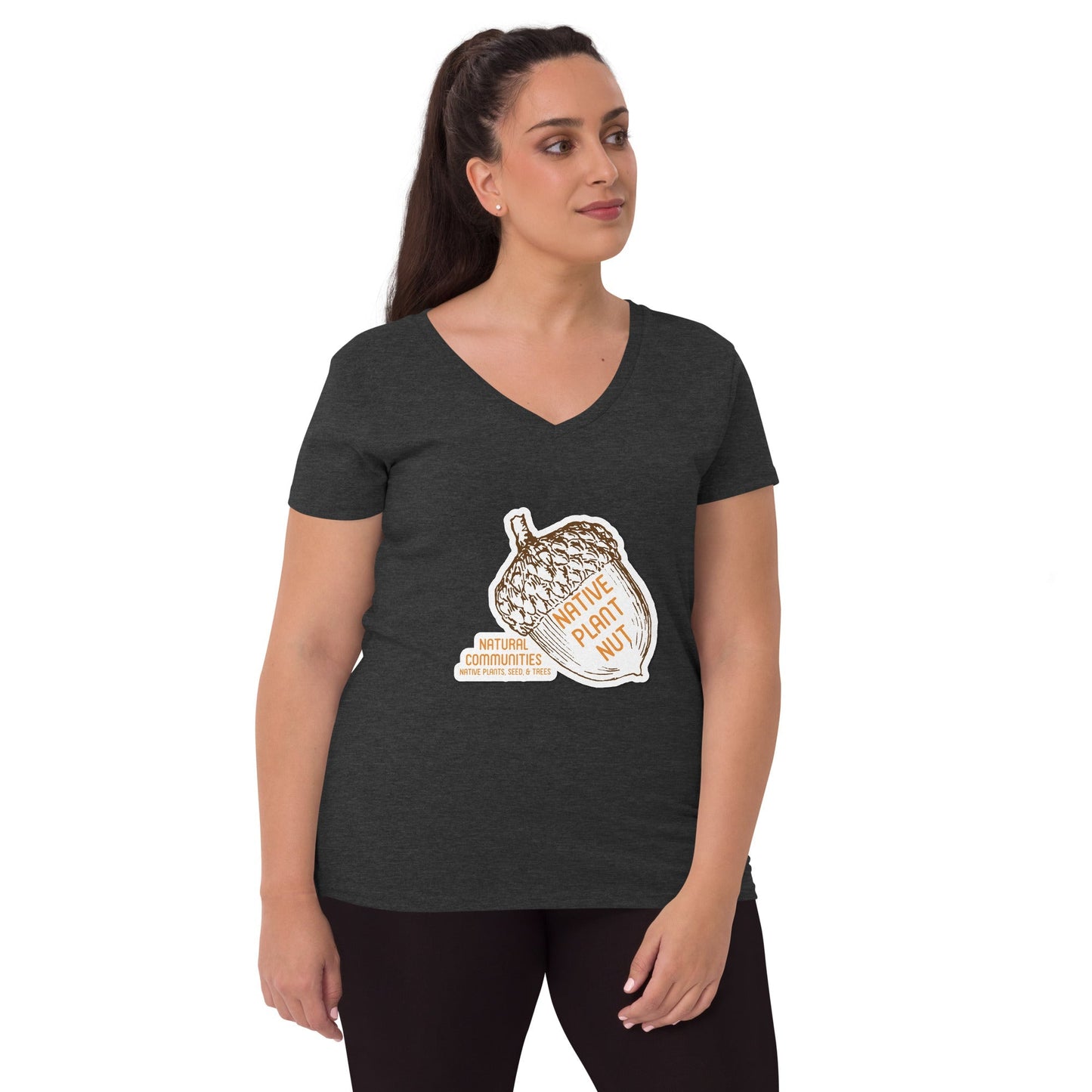 Native Plant Nut Women’s recycled V-neck T-shirt