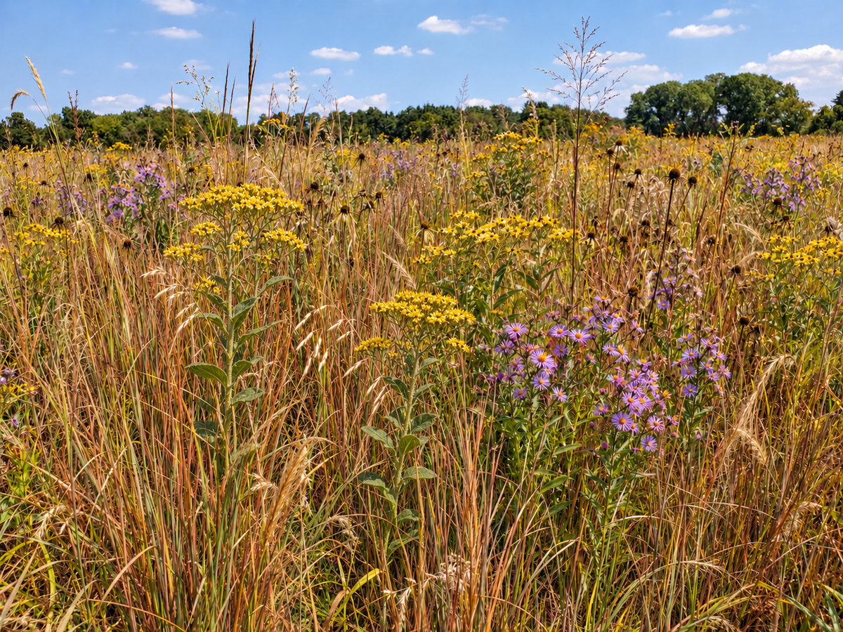 Representative fall view of the Core foundation prairie.