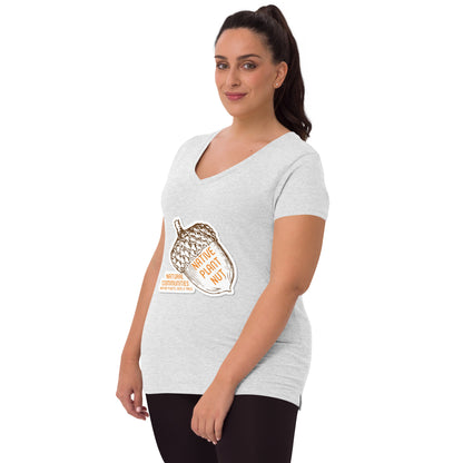 Native Plant Nut Women’s recycled V-neck T-shirt